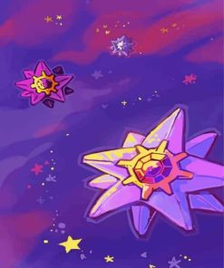 Starmie Pokemon Paint By Numbers