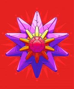 Starmie Pokemon Art Paint By Numbers