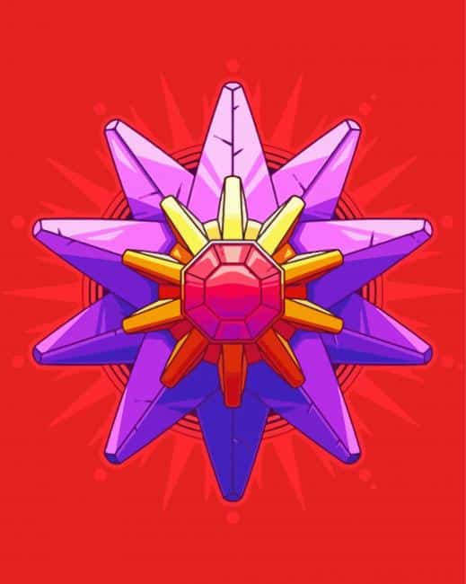Starmie Pokemon Art Paint By Numbers