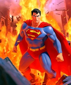 Superman Hero Paint By Numbers
