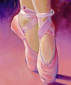 Pink Ballet Shoes Paint By Numbers