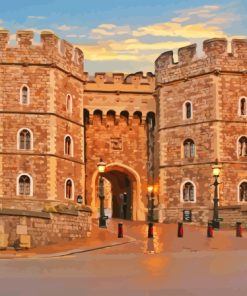 Windsor Castle Sunset Paint By Number