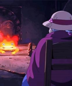 Howls Moving Castle Calcifer paint by numbers
