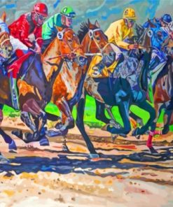 Horse Racing Paint By Number