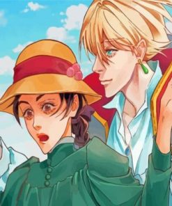 Howls Moving Castle Anime paint by numbers