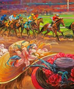 Kentucky Derby Ladies At Races Paint By Number