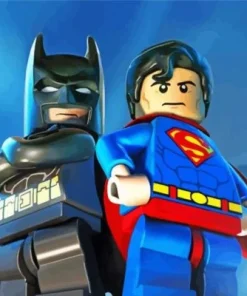 Lego Batman And Super Man Paint By Number
