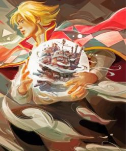 The Howls Moving Castle paint by numbers