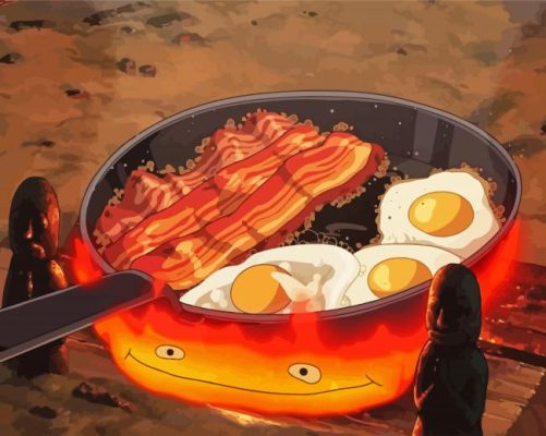 Howls Moving Castle Bacon Paint By Numbers