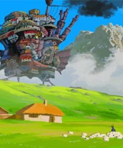 Howls Moving Castle Paint By Numbers