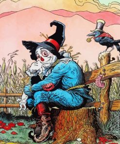 Scarecrow wizard Of Oz Paint By Number