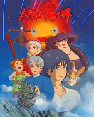 Howls Moving Castle Characters Paint By Numbers