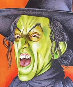 Wizard Of Oz Witch Paint By Number