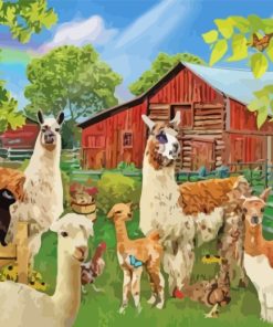 Alpacas Farm Paint By Number