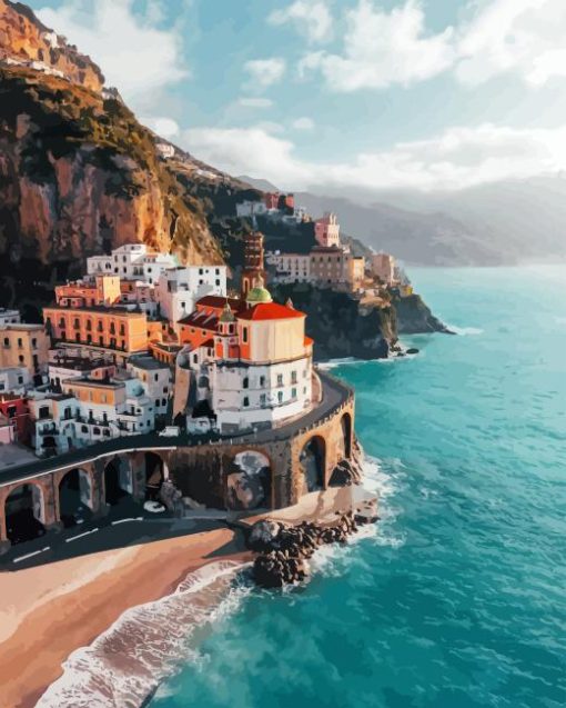 Amalfi Coast Atrani Paint By Number