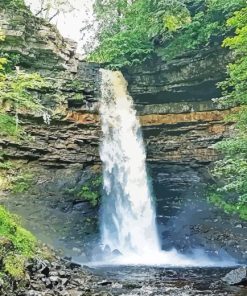 Hardraw Force Waterfall England Paint By Number