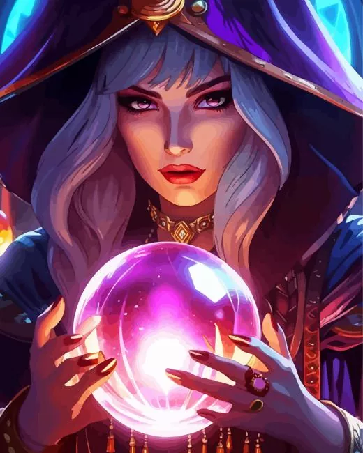 Magical Fortune Teller Paint By Numbers