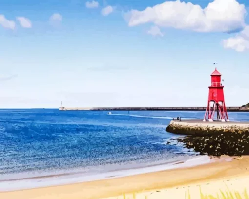 Sandhaven Beach England Paint By Numbers