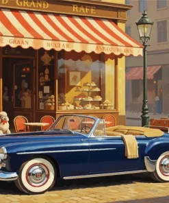 Blue Car Paint By Numbers